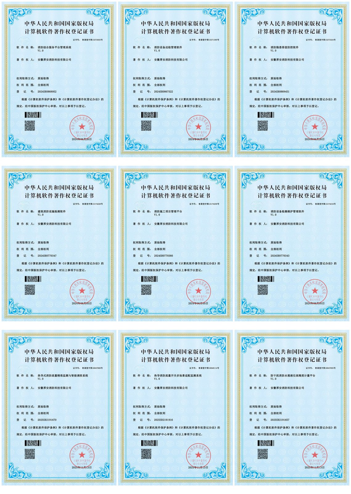计算机软件著作权(9项)